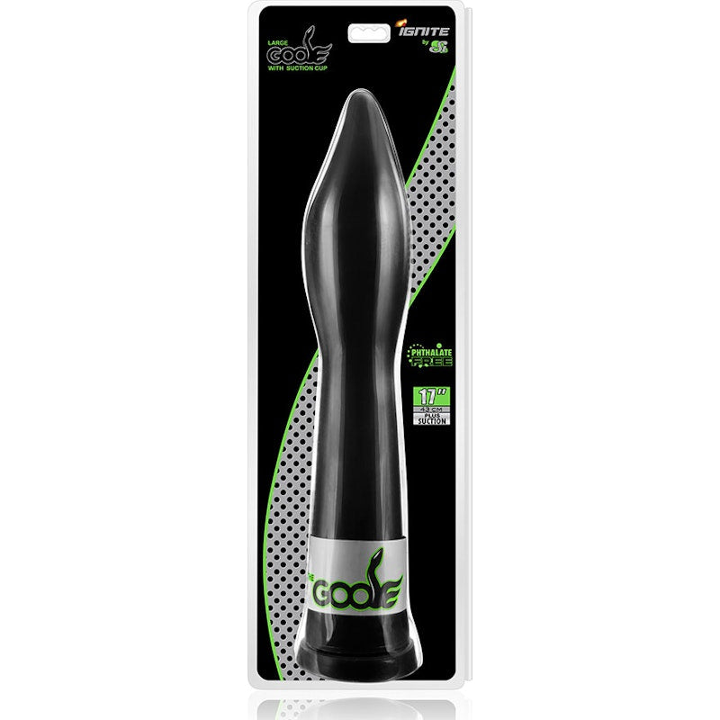 Goose Large Dildo with Suction Black