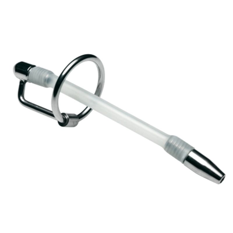 Inertia Flexible Cum-Thru Penis Sound Silver by Master Series