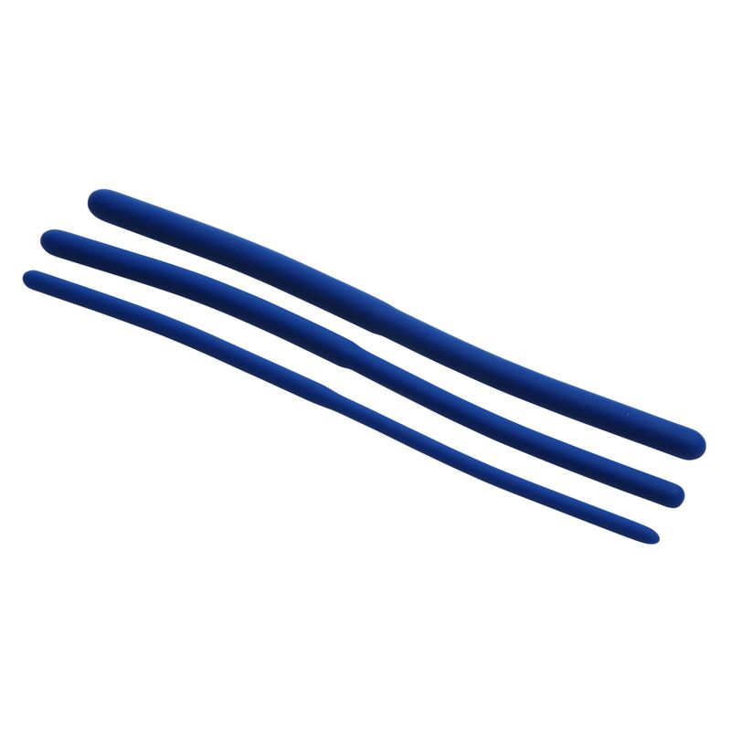Master Series Invasion set of three blue double-ended silicone urethral sounds