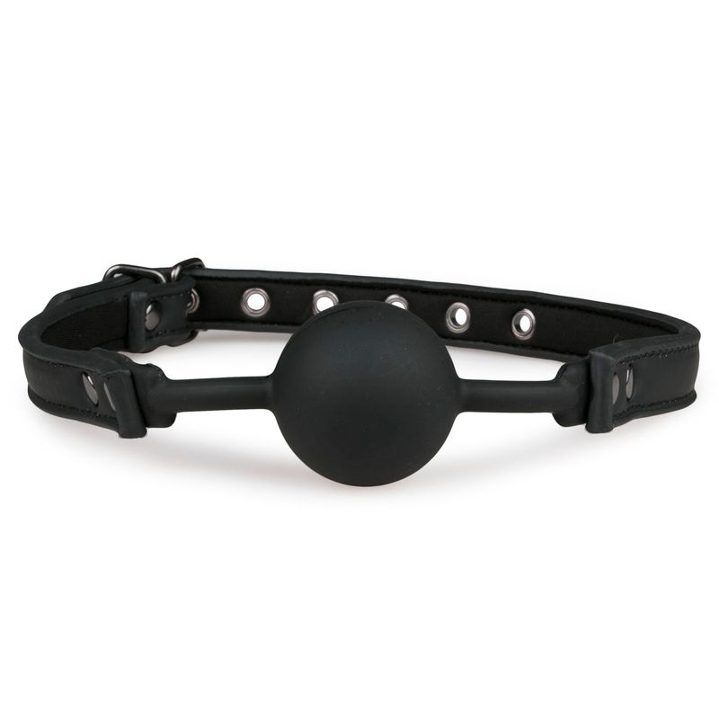 Ball Gag With Silicone Ball Black