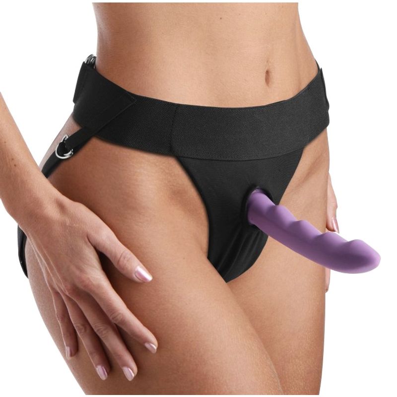 Avalon Jock Style Strap On Harness Purple