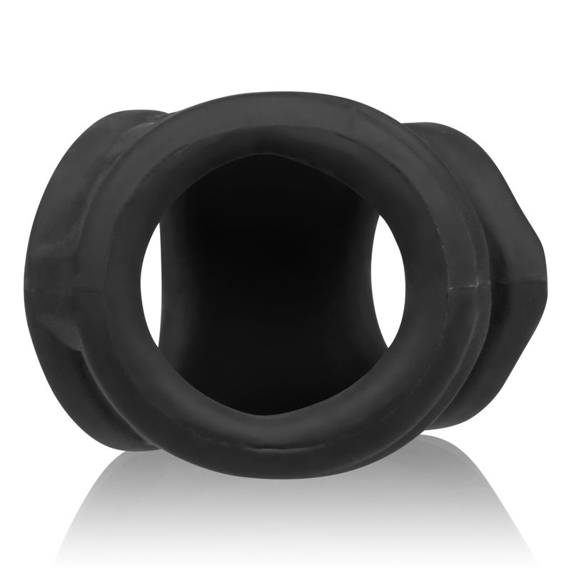 OxBalls Oxsling in Black Ice, face-on view through a reinforced opening