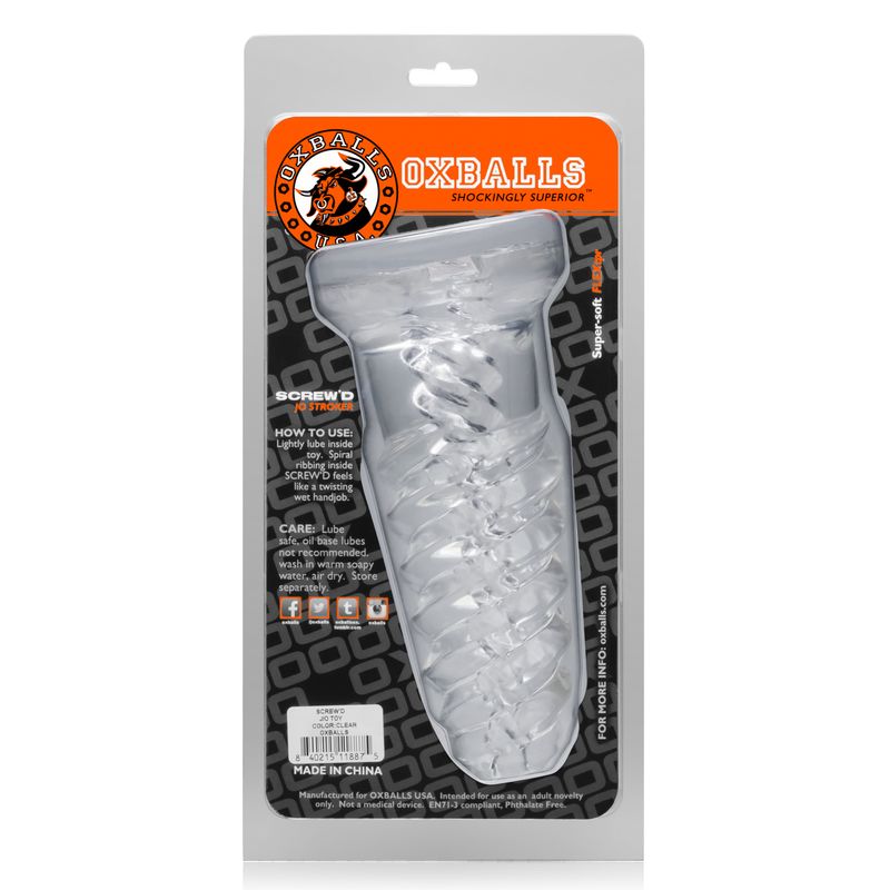 ScrewD Super Squish Corkscrew Jackoff Toy by OxBalls