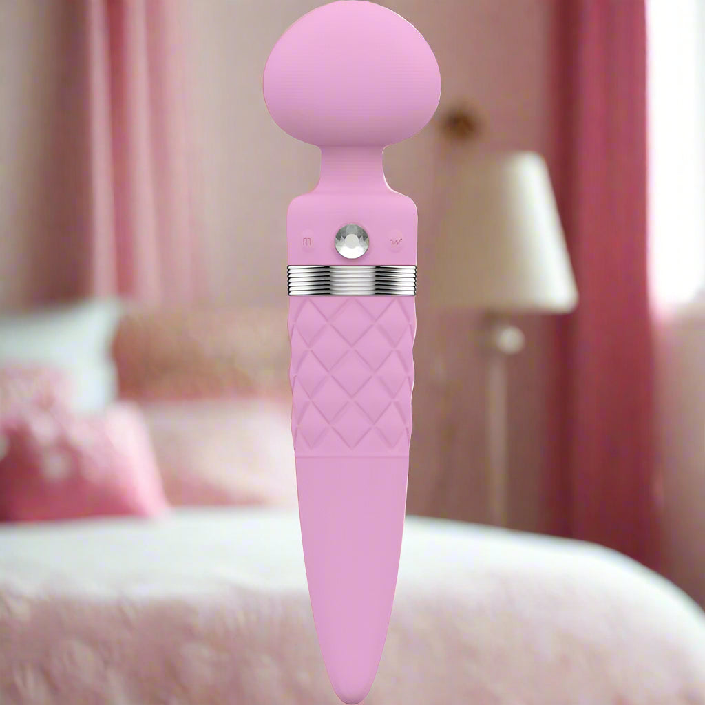 Sultry Dual-Ended Warming Massager Pink Pillow Talk