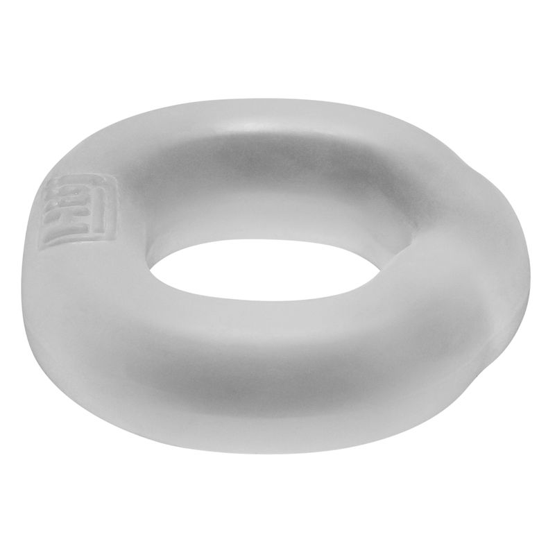 Hunkyjunk FIT Ergo Cock Ring Ice side view showing its depth