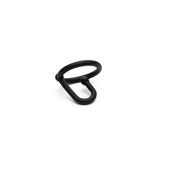 Cum Stopper Silicone Glans Ring With Urethral Plug