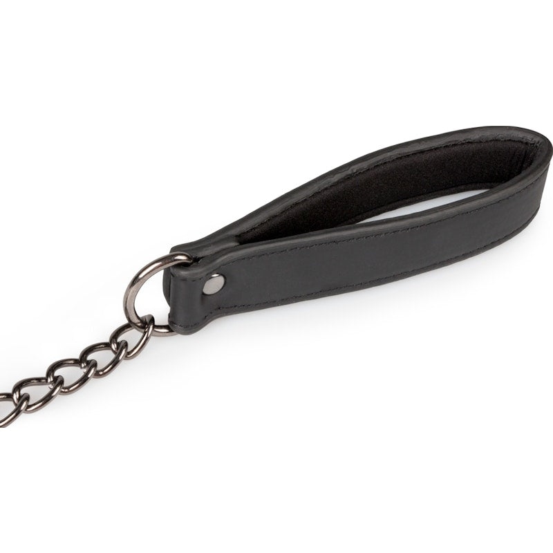 Fetish Collar With Leash Black
