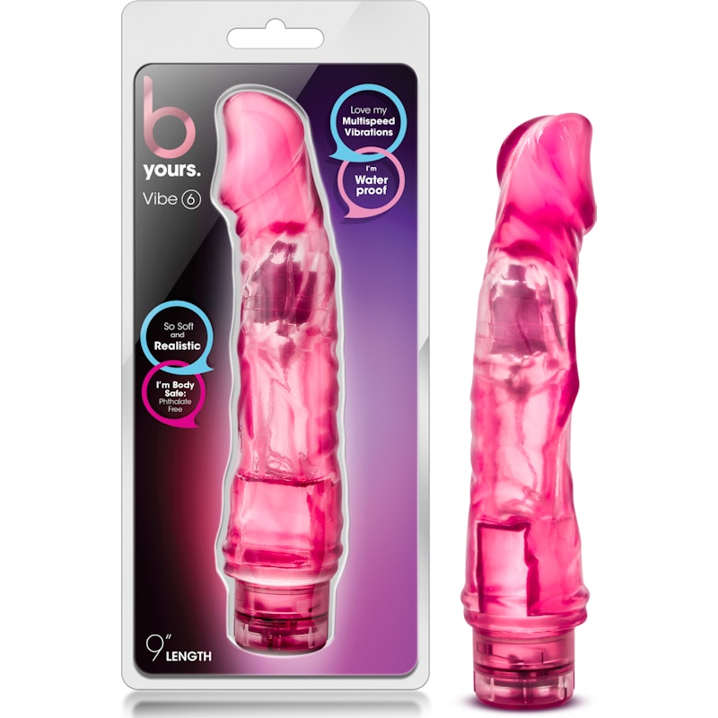 B Yours Vibe 6 – 9″ Waterproof Classic, Twist-Dial Power