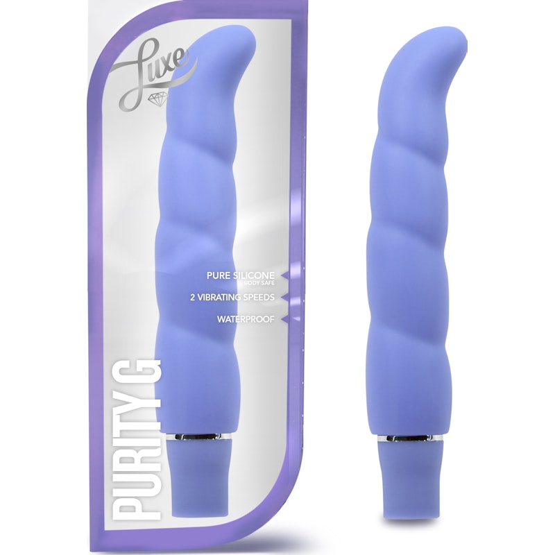 Luxe Purity G-Spot Vibe – Curved, Ribbed, 10 Modes