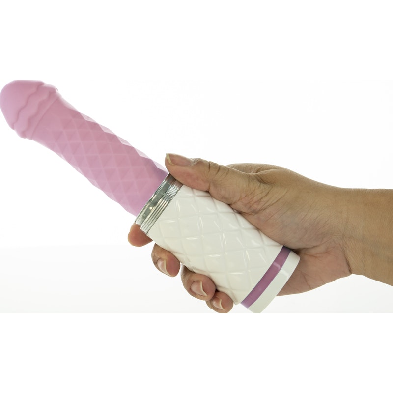 Pillow Talk Feisty Pink Thrusting Vibrator with Swarovski Crystal