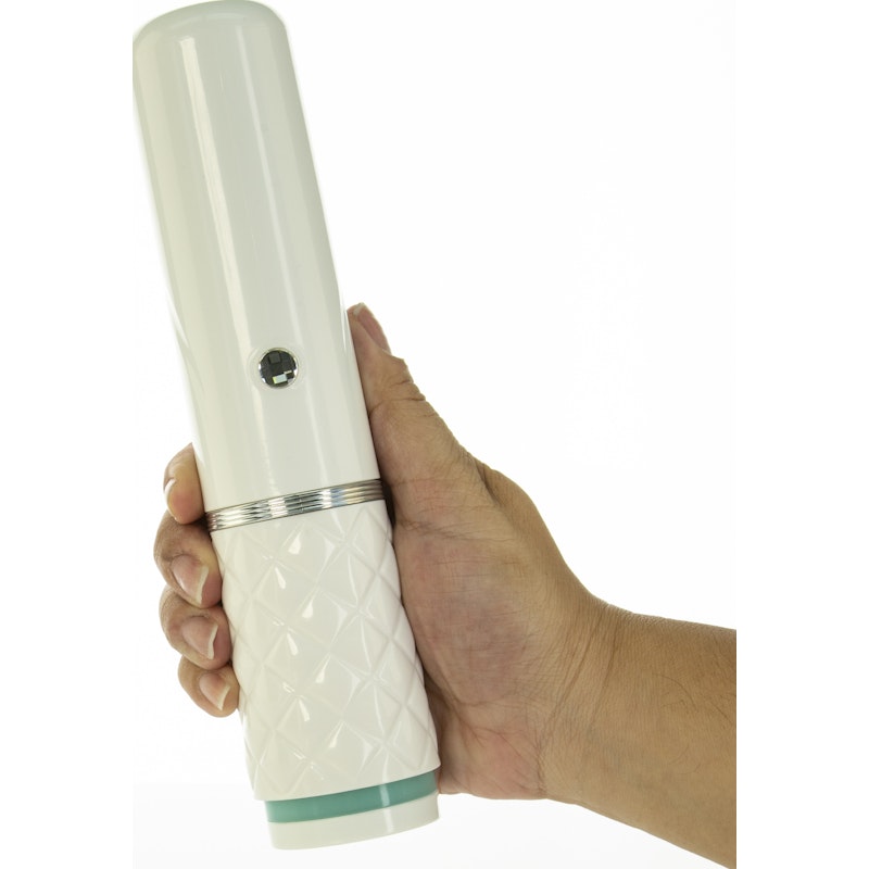 Pillow Talk Feisty Teal Thrusting Vibrator with Swarovski Crystal