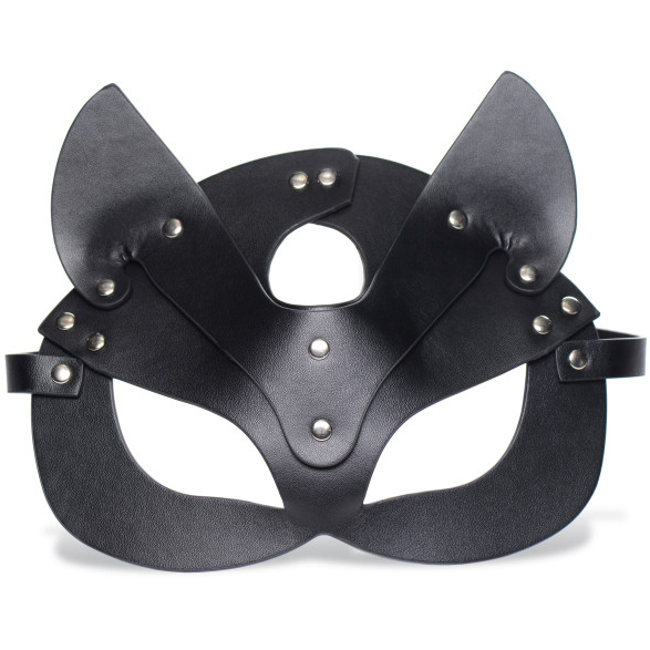 Master Series Naughty Kitty Cat Mask Faux Leather Roleplay Mask