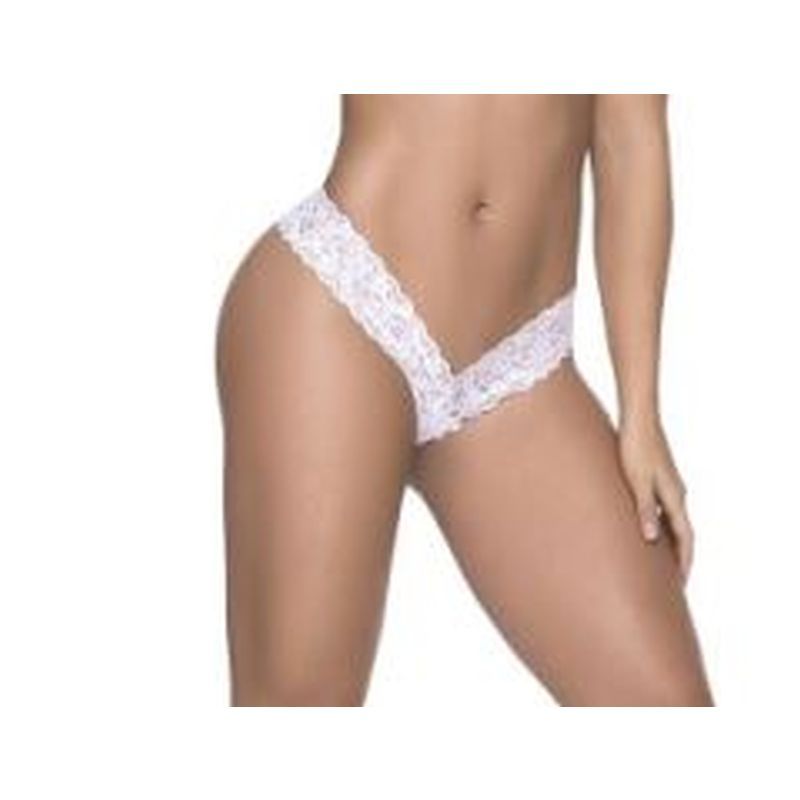 Sexy Lace Thong White Medium