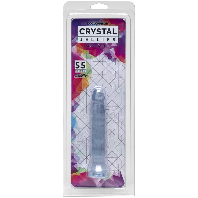 Doc Johnsons 5.5inch Anal Starter Dildo Clear Crystal Jellies