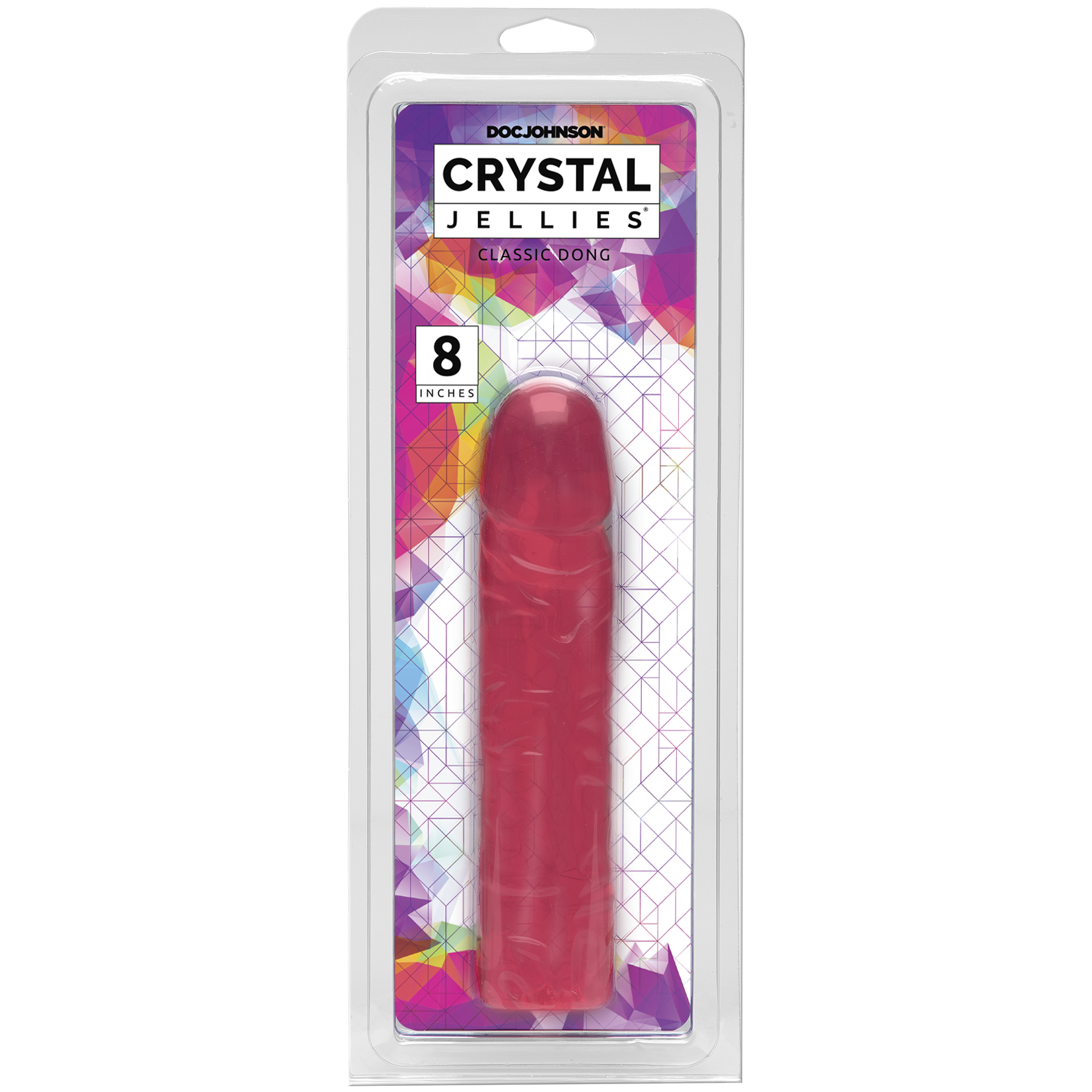 Crystal Jellies 8" Classic Dong - Classic, Satisfying Feel