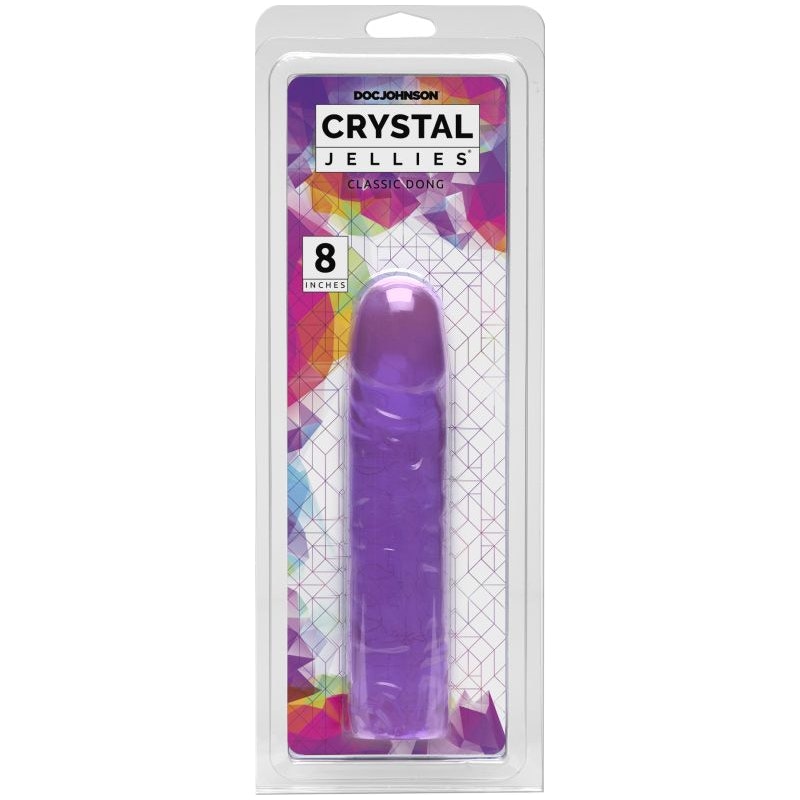 Crystal Jellies 8" Classic Dong - Classic, Satisfying Feel