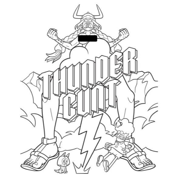 Suck My Crayon Colouring Book Swear Word Themed