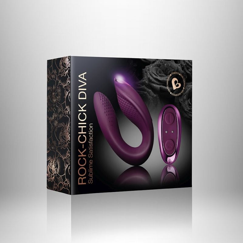 Rock Chick Diva Dual Vibrator Purple