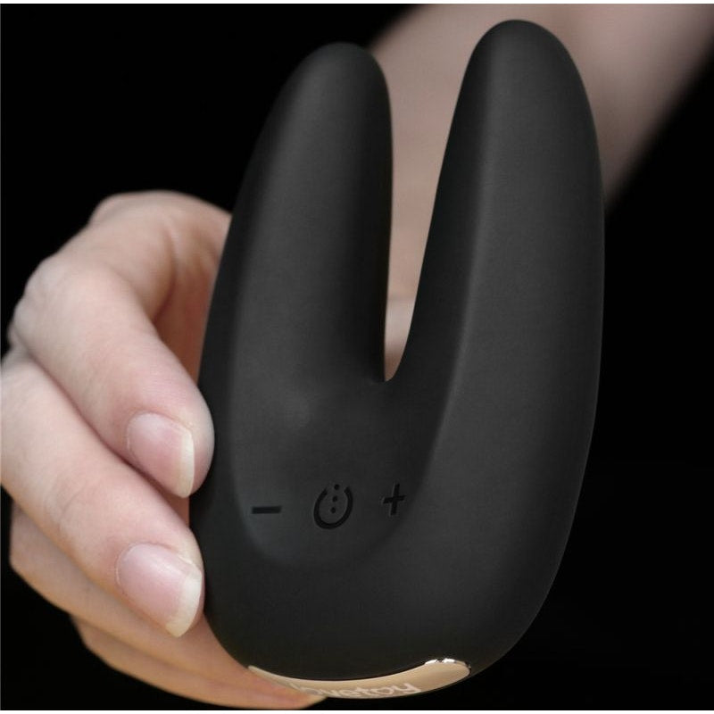 O Sensual Rapture Dual Motor Clit Massager Vibrator Black