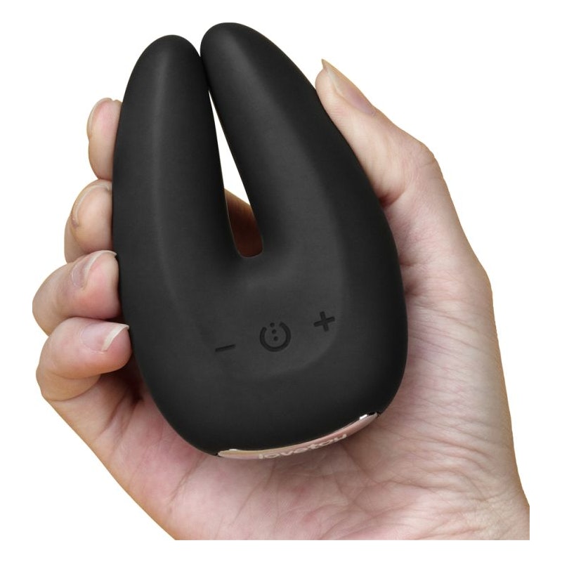 O Sensual Rapture Dual Motor Clit Massager Vibrator Black