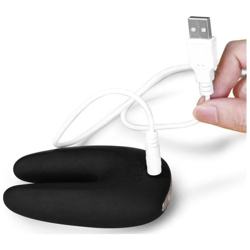 O Sensual Rapture Dual Motor Clit Massager Vibrator Black