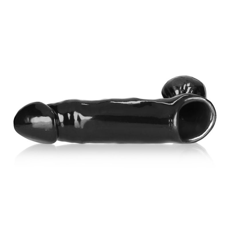 OxBalls Daddy Cocksheath Penis Extender with Balls Black