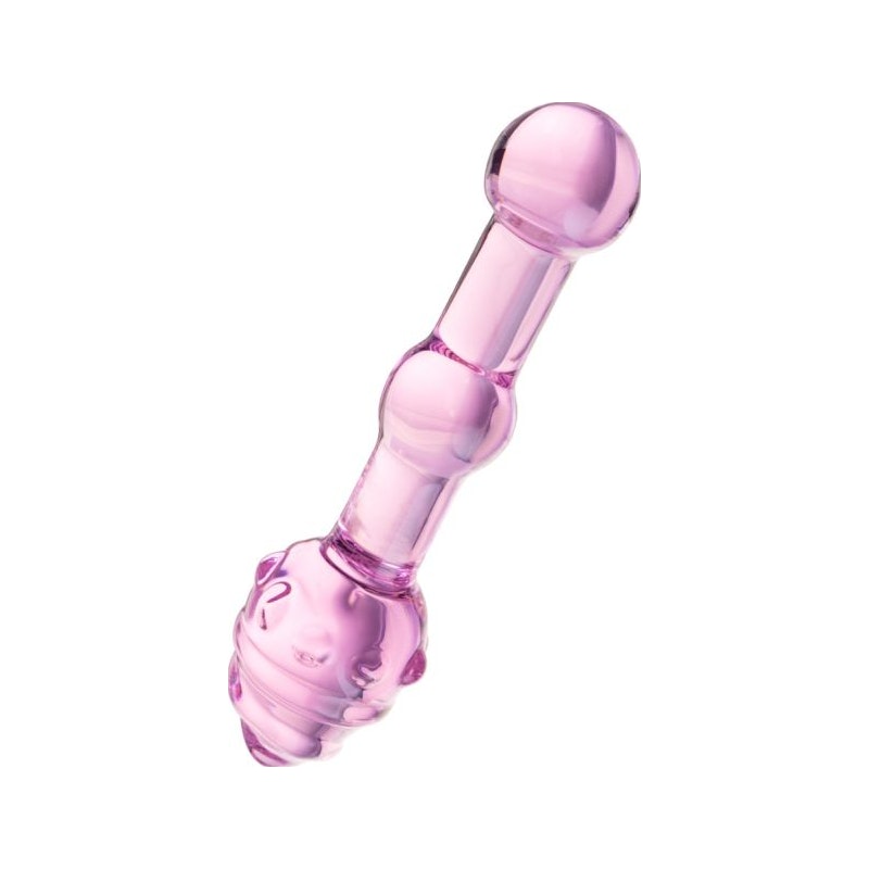 Sexus Glass Dildo Pink 17cm Pink