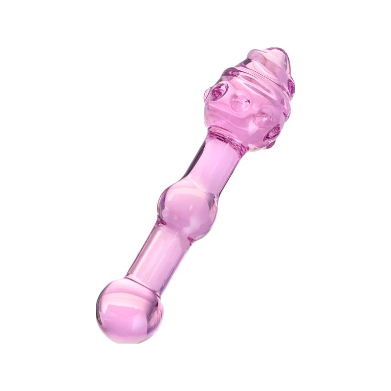 Sexus Glass Dildo Pink 17cm Pink
