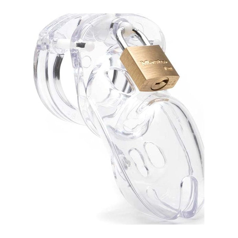 Cockcage CB-3000 Clear Chastity Cage – Secure Male Lock