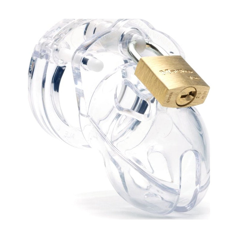 Cockcage Mr Stubb Clear Chastity Cage – Secure Male Lock