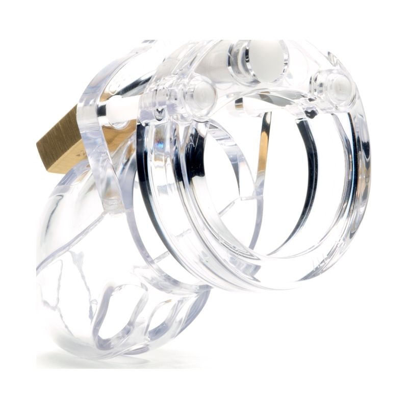 Cockcage Mr Stubb Clear Chastity Cage – Secure Male Lock