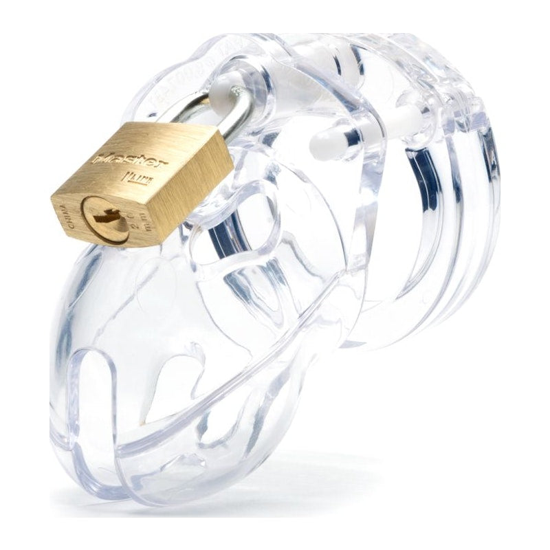 Cockcage Mr Stubb Clear Chastity Cage – Secure Male Lock