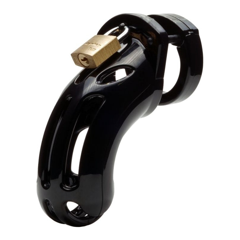 Cockcage The Curve Black Chastity Cage – Secure Male Lock