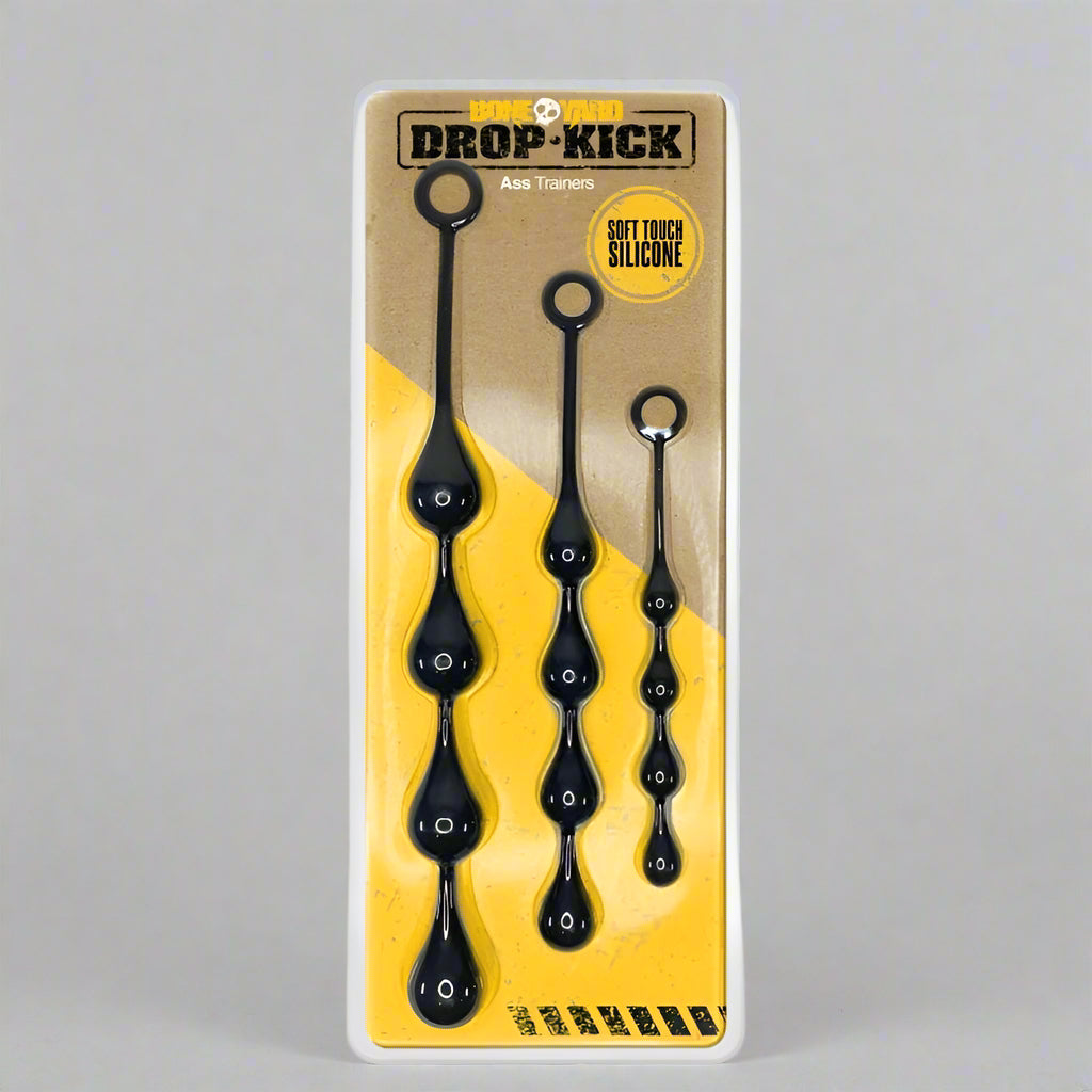 Drop Kick Weighted Butt Plugs Beginner Ass Training Kit 3 Piece