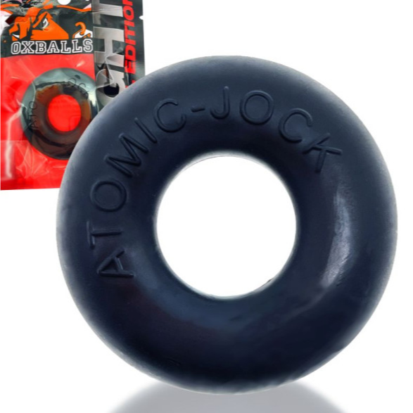 OxBalls Atomic Jock 2 Cockring Large Velvet Black Silicone