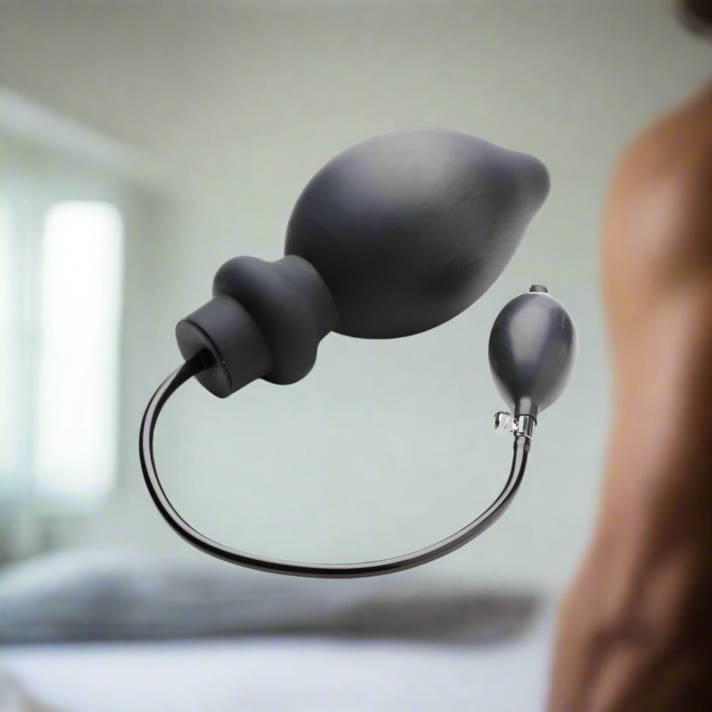 Large Inflatable Butt Plug - The Ass Expand Black