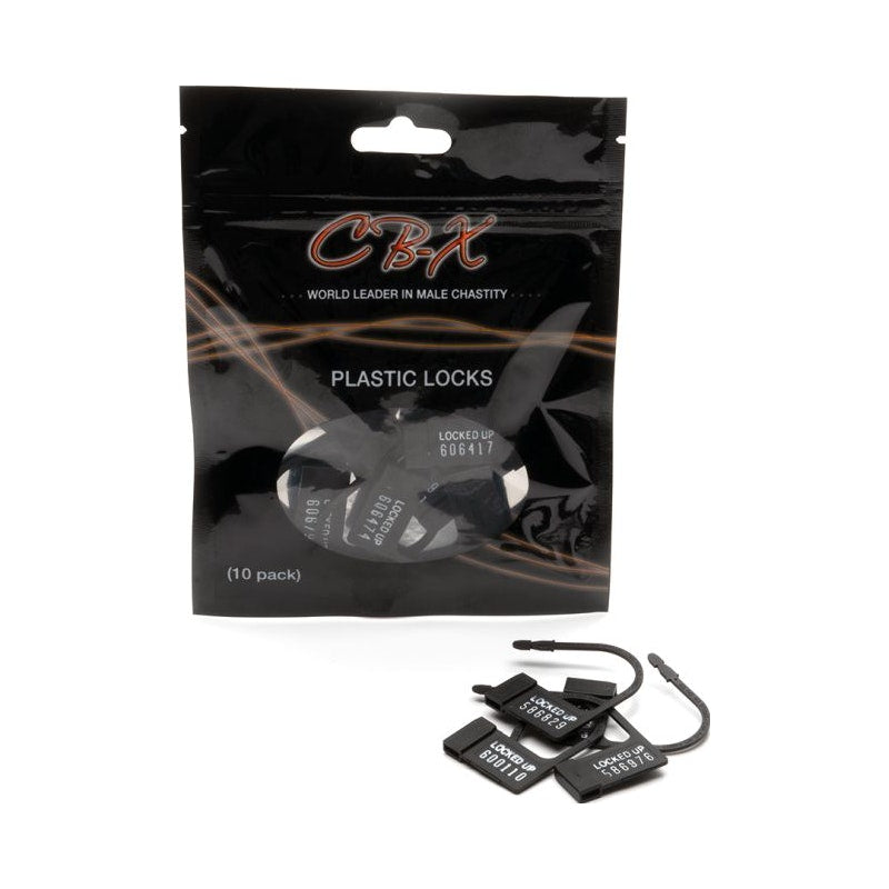 Cockcage Plastic Locks 10pc Black