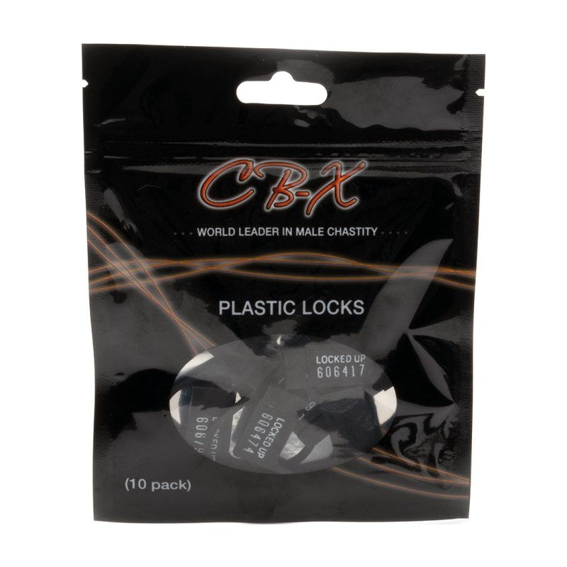 Cockcage Plastic Locks 10pc Black