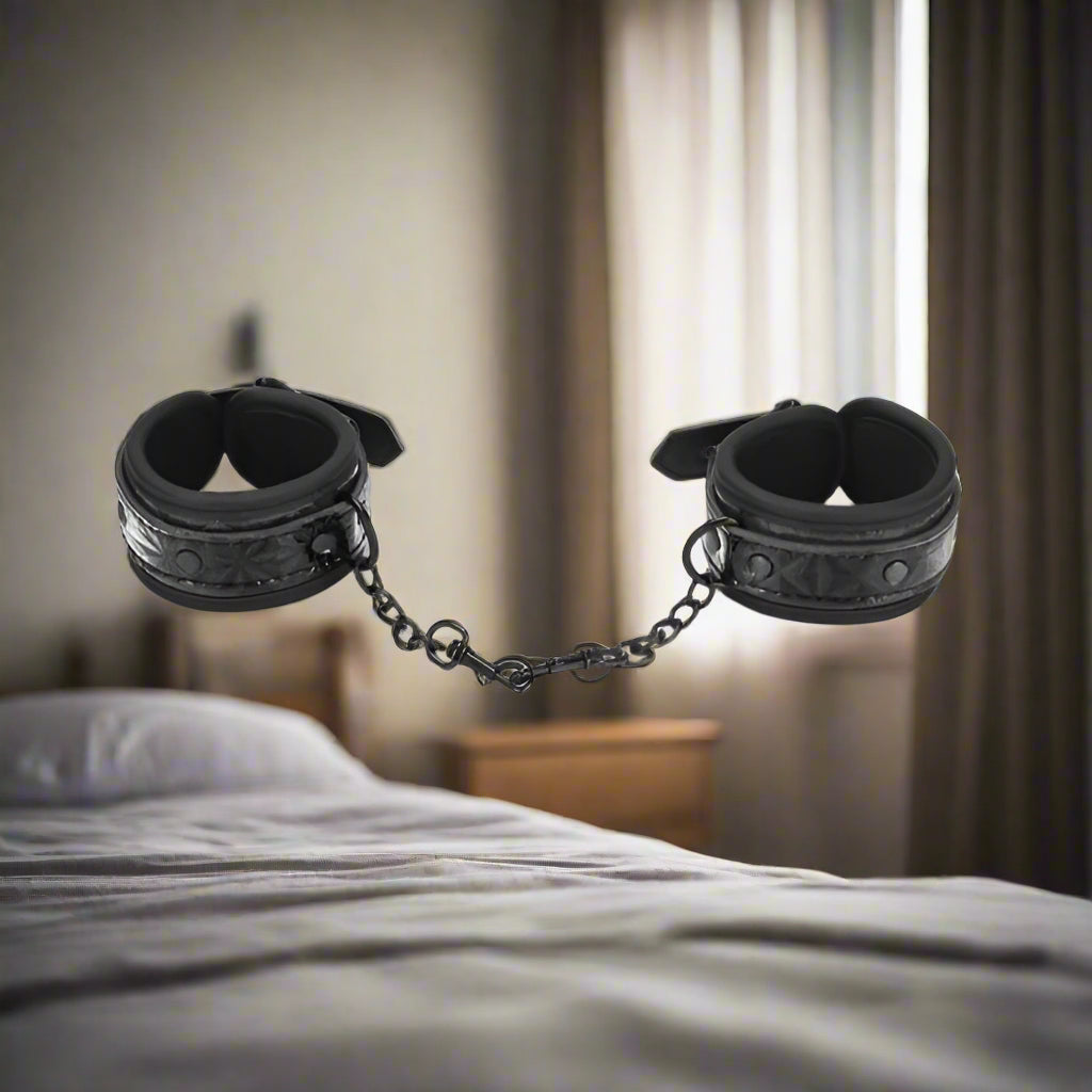 Whip Smart Diamond Cuffs – Black, Luxe & Lockable