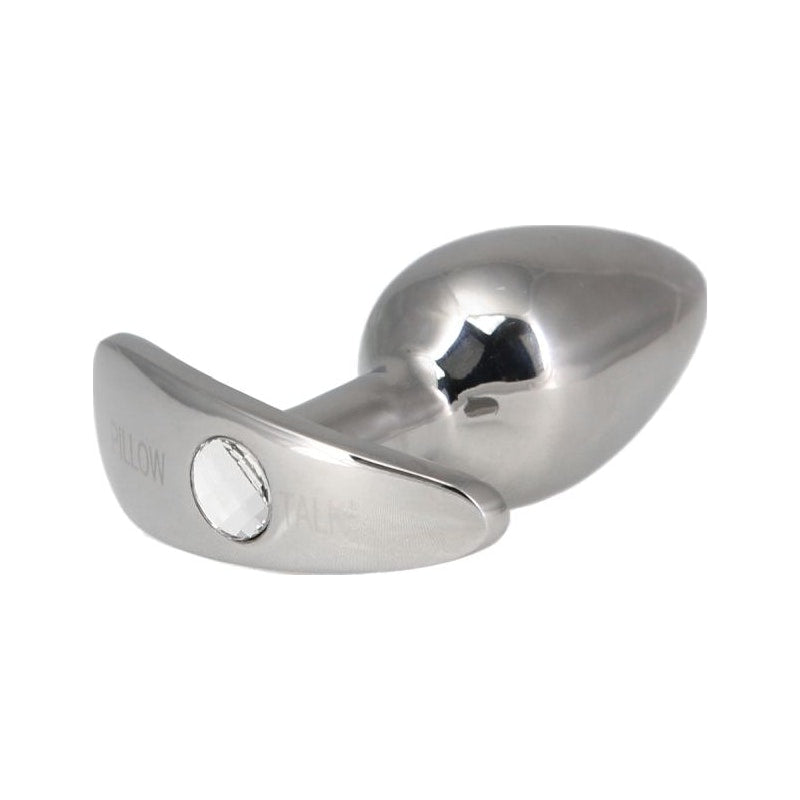 Pillow Talk Sneaky Butt Plug Luxurious Steel with Crystal Pillow Talk Sneaky Butt Plug Luxurious Steel with Crystal