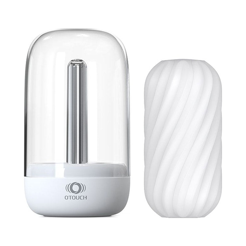 DECOR 2 Masturbator Sleeve w UV Sterilization and Heating Unit Clear