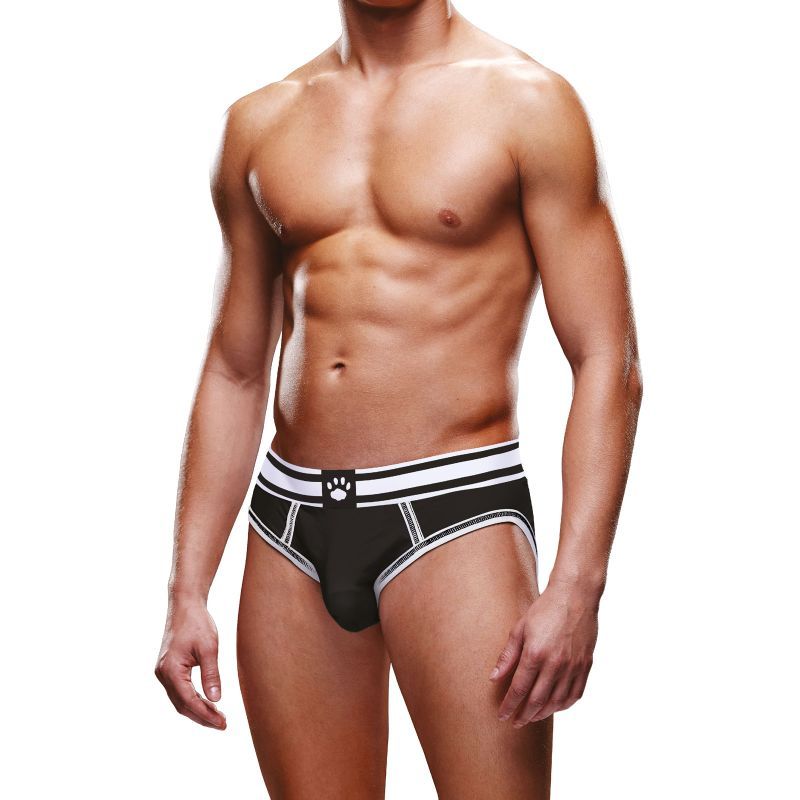 Prowler Black And White Open Back Brief | The Love Shop