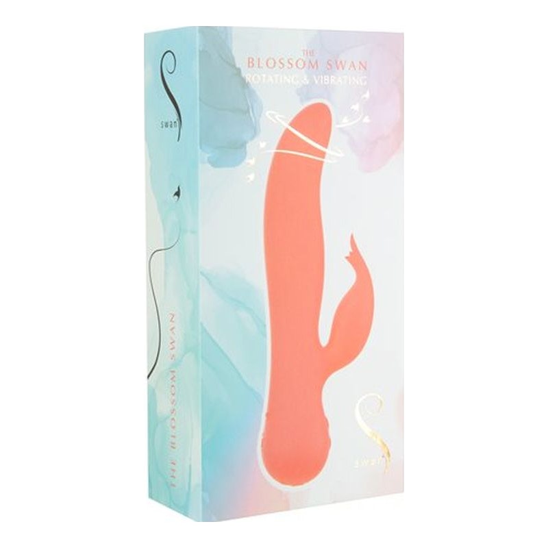 Blossom Swan Rabbit Vibrator Peach
