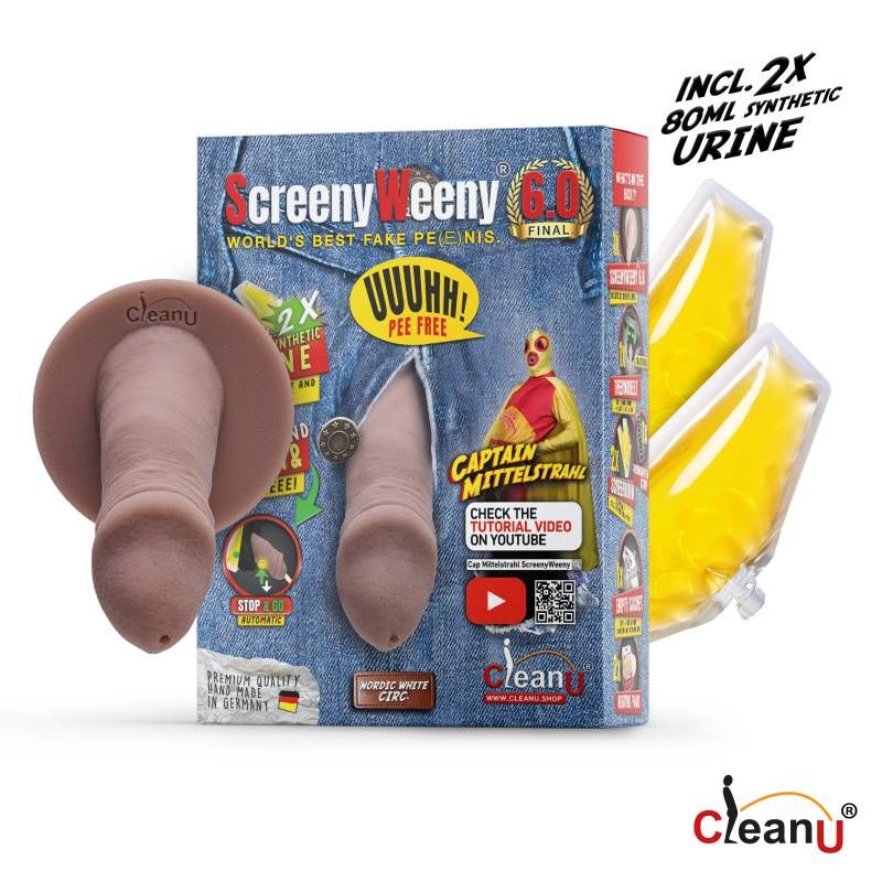 Fake Penis & Synthetic Urine – Screeny Weeny 6.0 Cut Nordic