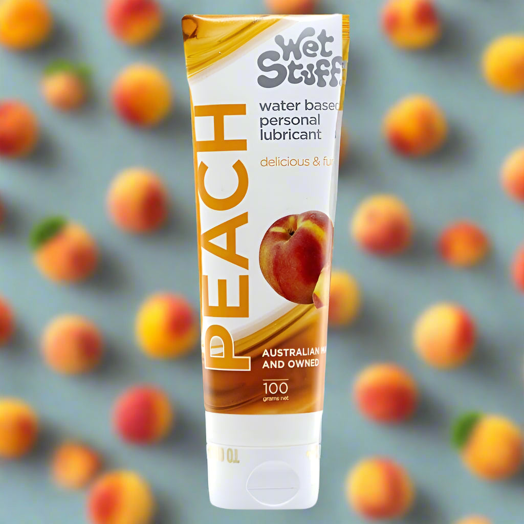 Wet Stuff Peach Water Based Flavoured Lubricant Tube 100g