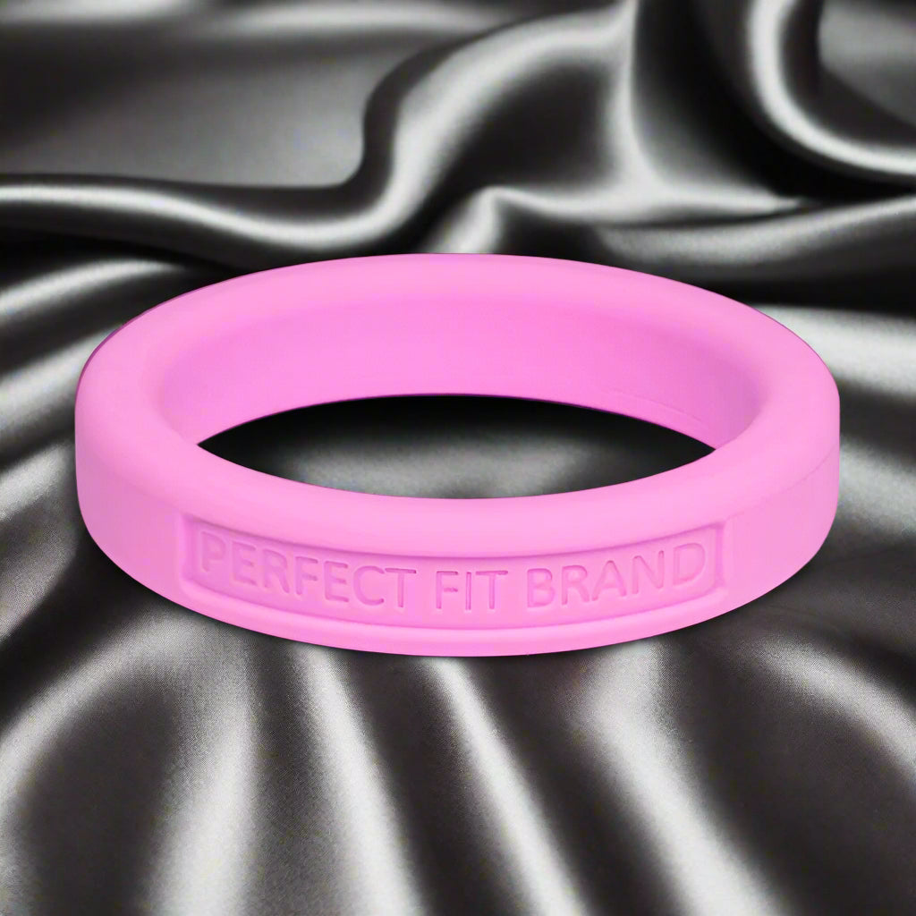 Classic Silicone Stretch Penis Ring - 44mm Medium Pink