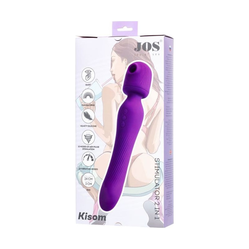 JOS Kisom 2 In 1 Wand Stimulator Violet