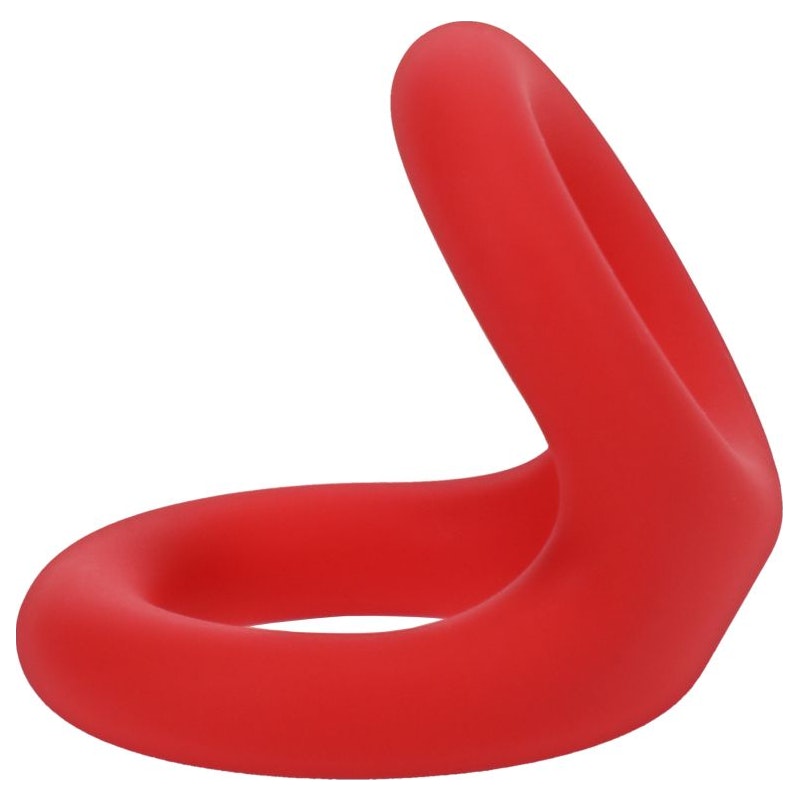 Uplift Silicone Cock Ring Crimson Red