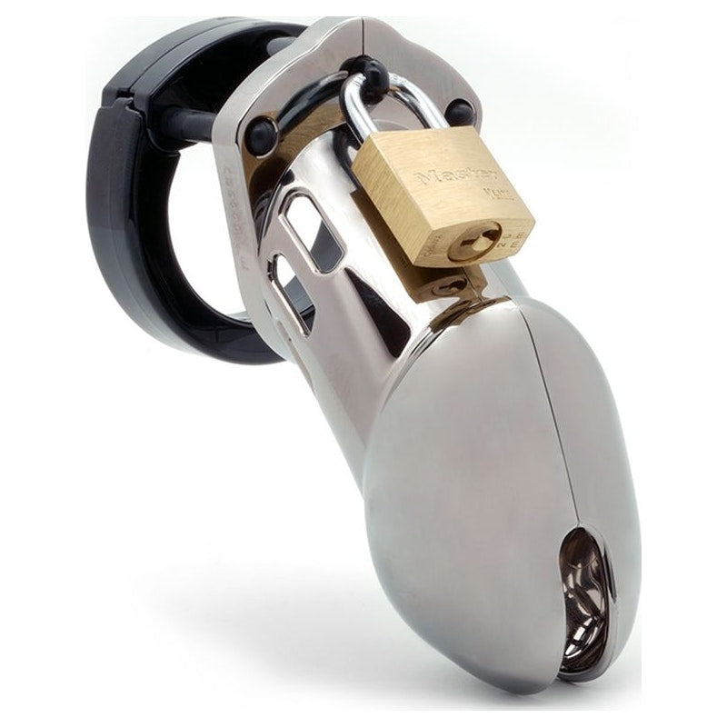 Cockcage CB-6000 Chrome Chastity Cage – Secure Male Lock