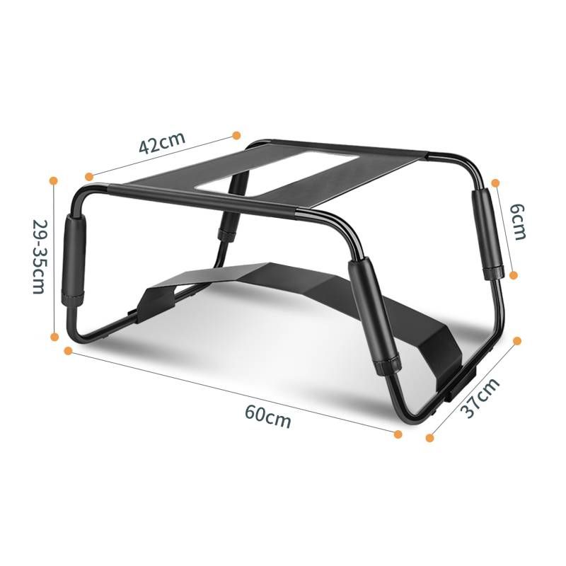 Daytona adjustable arch-bridge chair dimension diagram